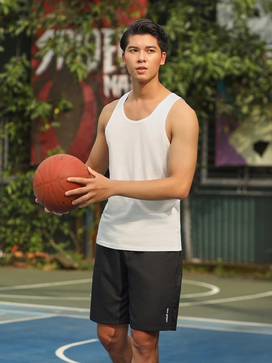 Áo 3 lỗ nam YODY, áo thun ba lỗ chất liệu 100% cotton cao cấp, thấm hút, co giãn và giữ form tốt BLM