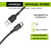 Cáp Innostyle Ultraflex USB-A to USB-C 1m5 - Hỗ trợ sạc công suất 3A độ bền cao