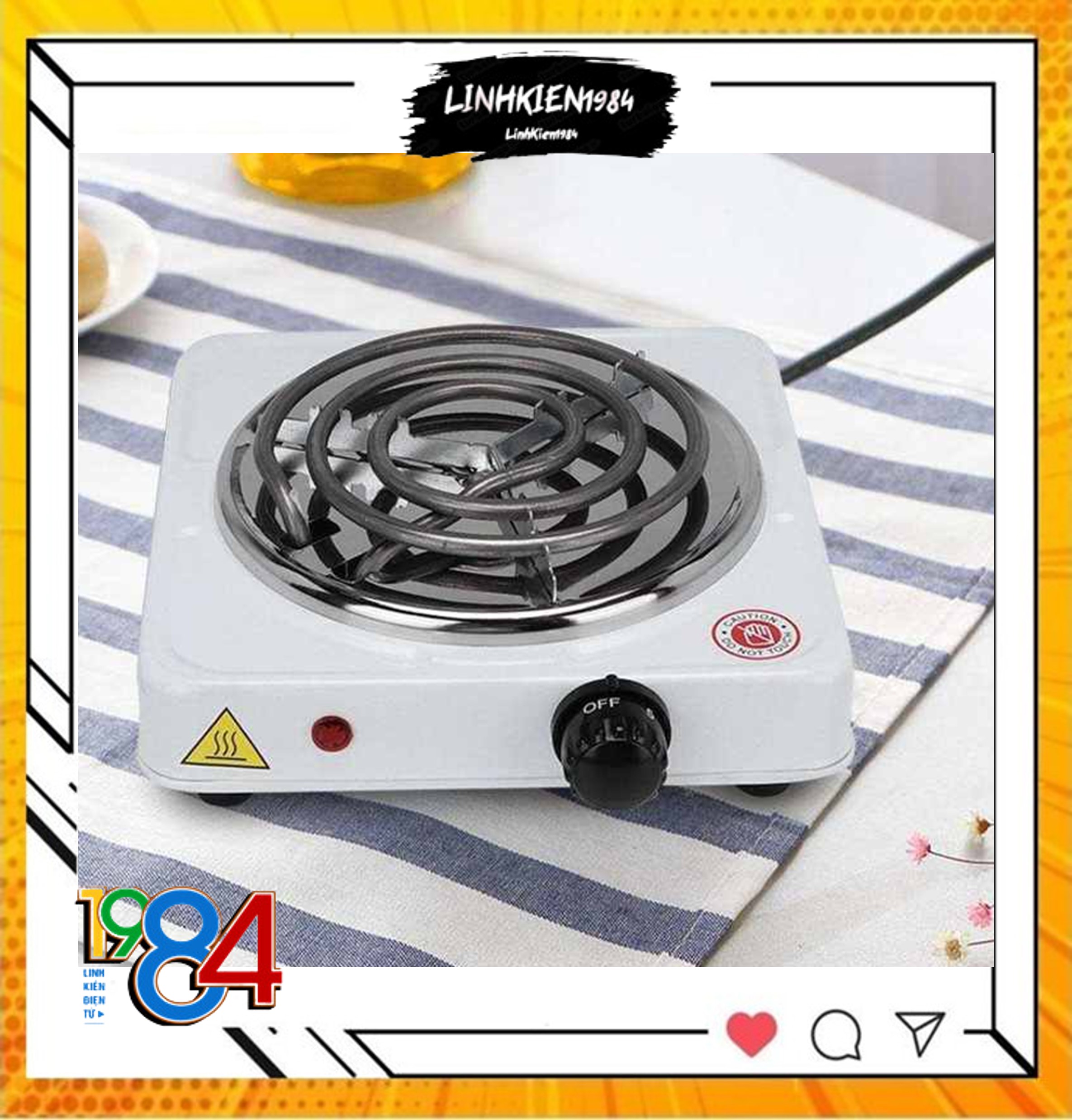 Bếp điện làm nóng pha cafe 1000W-Hot Plate