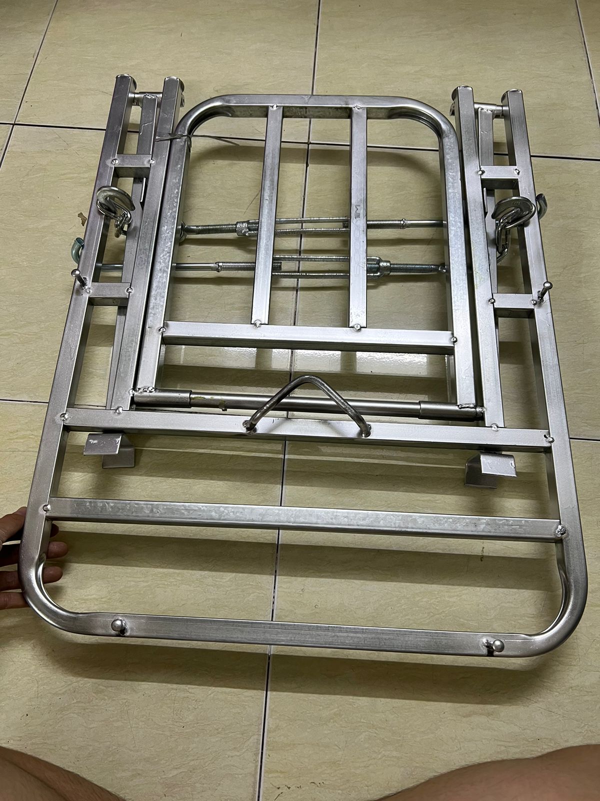 Giá đỡ/ Baga sau inox chuyên chở hàng dòng xe Sirius