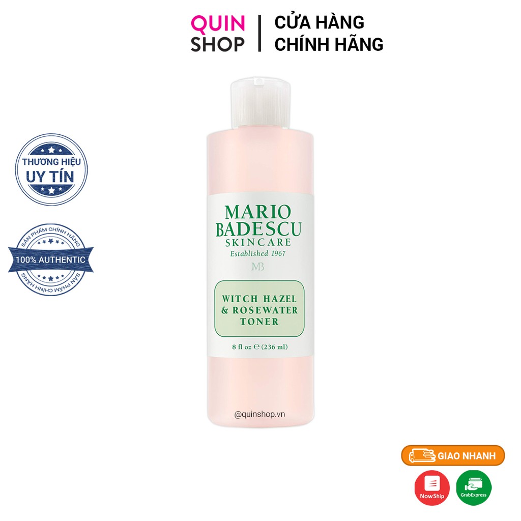 [Hcm]Nước Hoa Hồng Mario Badescu Witch Hazel & Rosewater Toner