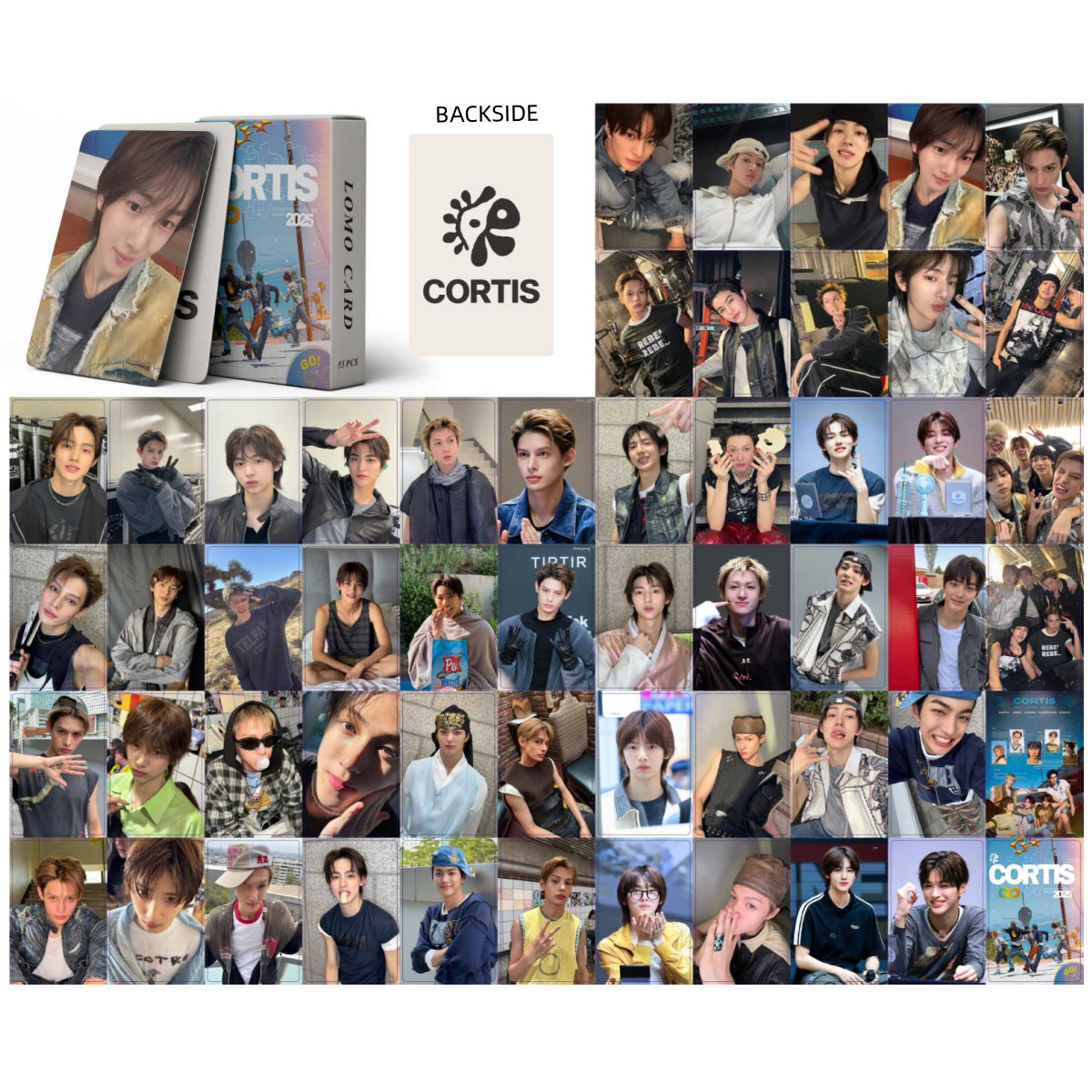 Set 55 lomo card CORTIS cute 2025