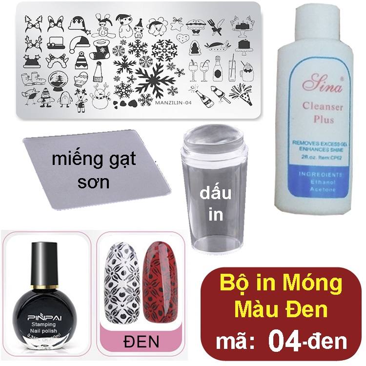Bộ Khuôn in hình nghệ thuật lên Móng Tay (mã 04)