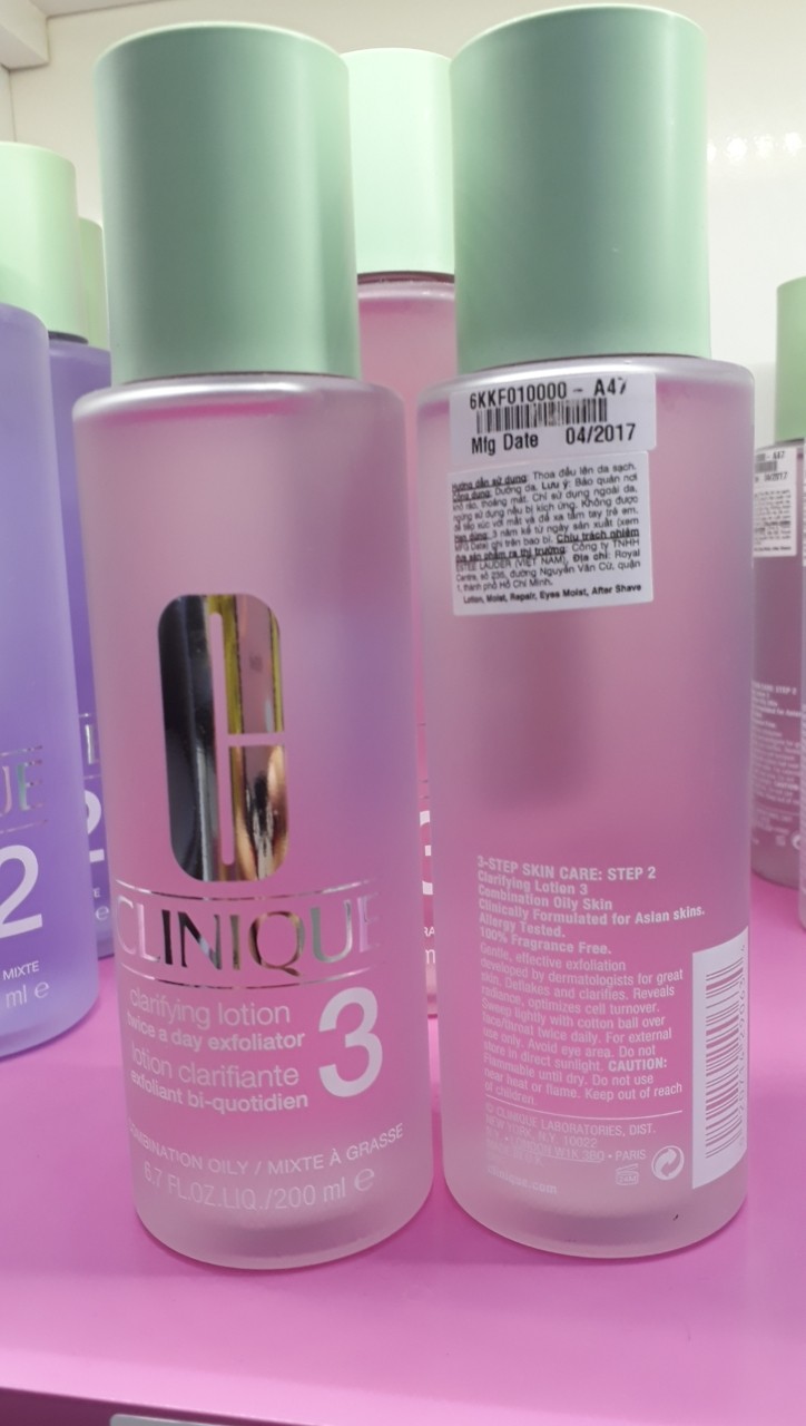 [Hcm]Clinique Nước Hoa Hồng Clinique Hồng Số 3 200Ml