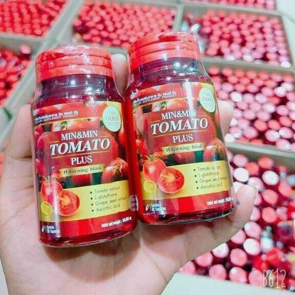 [Hcm]Viên Cà Chua Tomato Plus Trắng Da Thái Lan Chính Hãng Bật Tone Hiệu Quả