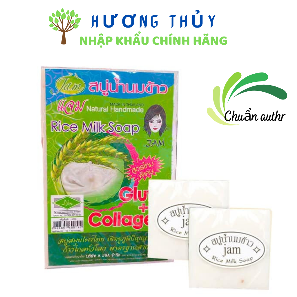 Bán Lẻ 1 Cục Xà Bông Cám Gạo Collagen Làm Trắng Da Tăng Đàn Hồi Chống Lão Hóa Bán Lẻ 1 Viên