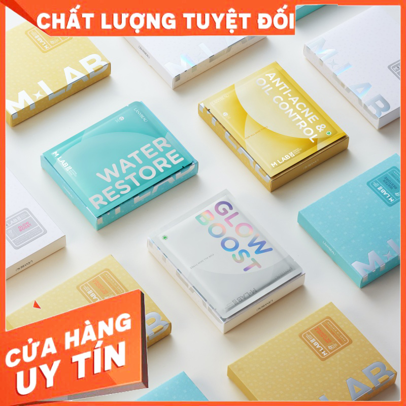 [HCM]Mặt Nạ Mlab cấp ẩm  dưỡng trắng kiềm dầu ngừa mụn (Hộp 7 miếng)