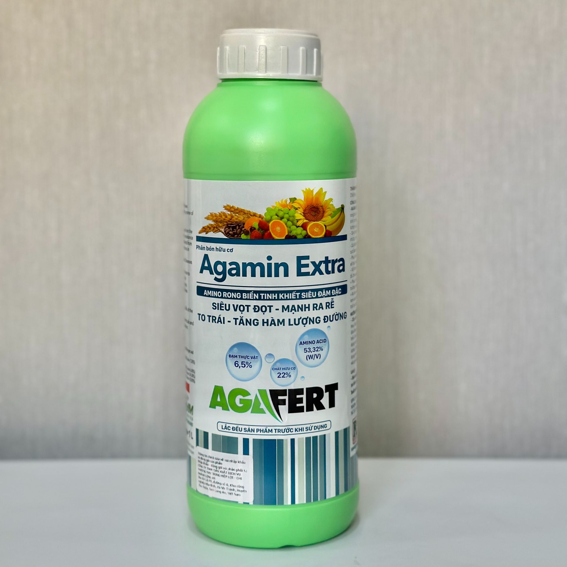 Phân bón hữu cơ rong biển amino AGAMIN EXTRA tinh khiết đậm đặc 5L - 1L - 100ML