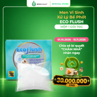 Vi Sinh Xử Lý Bồn Cầu Bể Phốt Đầy Tràn - EcoFlush Hộp Nhỏ - Túi Gói Sinh Học Tự Huỷ - Khử mùi hiệu quả