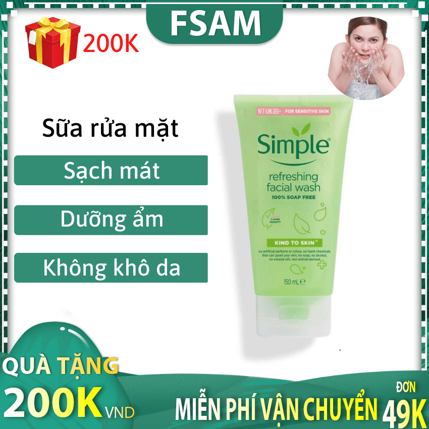 [HCM]SỮA RỬA MẶT SIMPLE