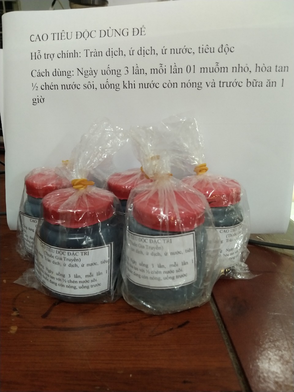 CAO TIÊU DỊCH PHỔI & THẬN (Hỗ trợ chính: Tràn dịch ứ dịch ứ nước tiêu độc)