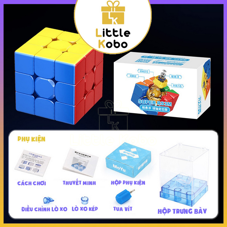 Rubik 3x3 MoYu Super RS3M 2022 3x3 Maglev RS3 M Rubic Nam Châm 3 Tầng Stickerless 3x3x3 Đồ Chơi Trí