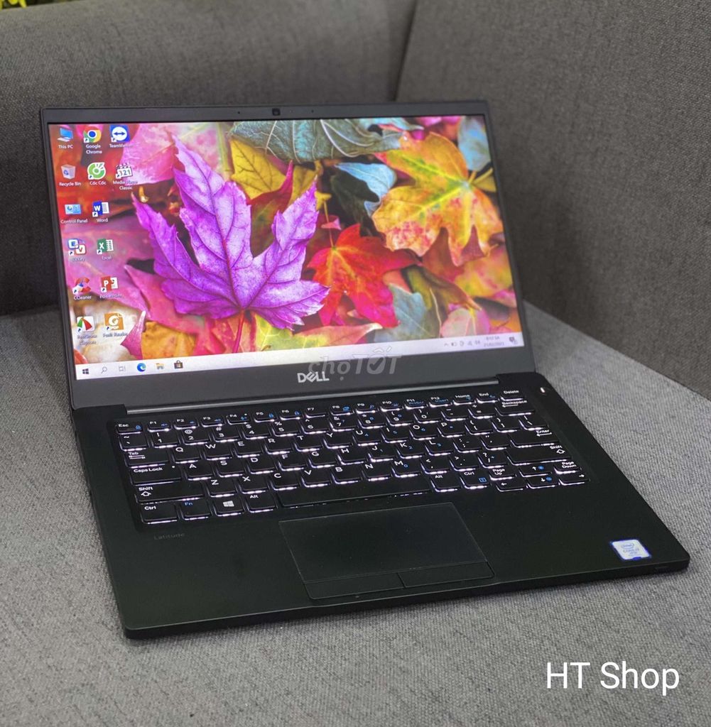 Laptop Mini 13.3in Dell 7380 Core I7 -7600u/Ram 8Gb/SSD 256Gb Mỏng Nhẹ Đẹp Keng 97% - Máy Tính Chạy 24/24