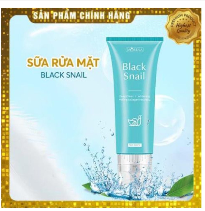 Sữa rửa mặt Black Snail Huyền Phi tinh chất ốc sên đen Hàn Quốc
