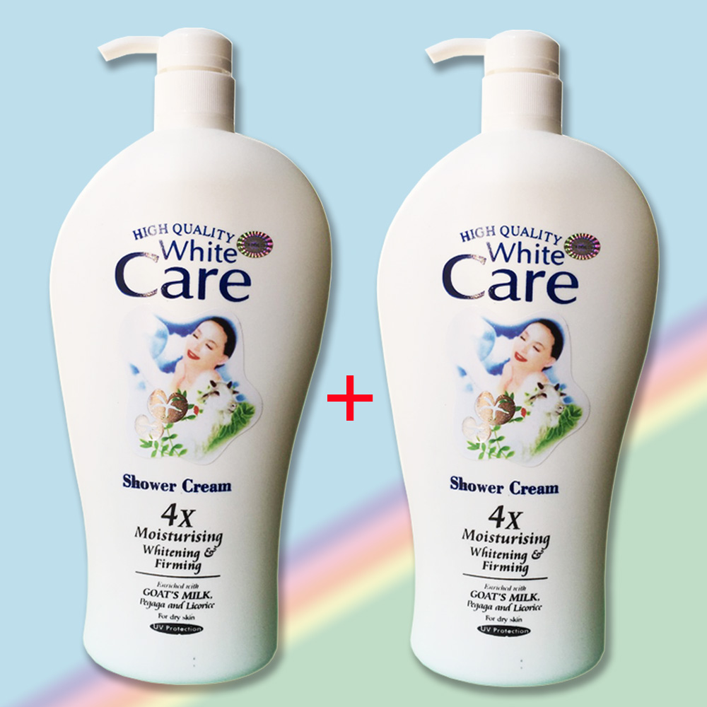 [Hcm][ Deal Mới ] Combo 2 Chai Sữa Tắm Dê White Care Cao Cấp Malaysia Chai Khổng Lồ 1200Ml X 2 Chai Hsd Đến Tháng 36 Tháng