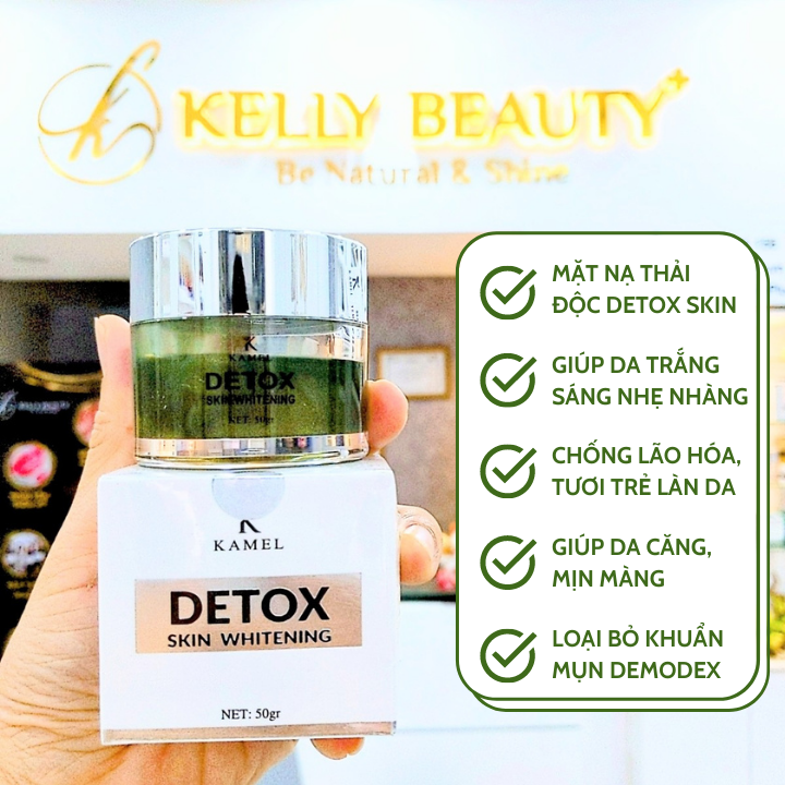 Mặt Nạ Thải Độc Kamel – Cải Thiện Và Giúp Tươi Trẻ Làn Da Lột Sạch Tế Bào Da Chết Giúp Da Mịn Màng Chống Lão Hóa Làm Căng Da