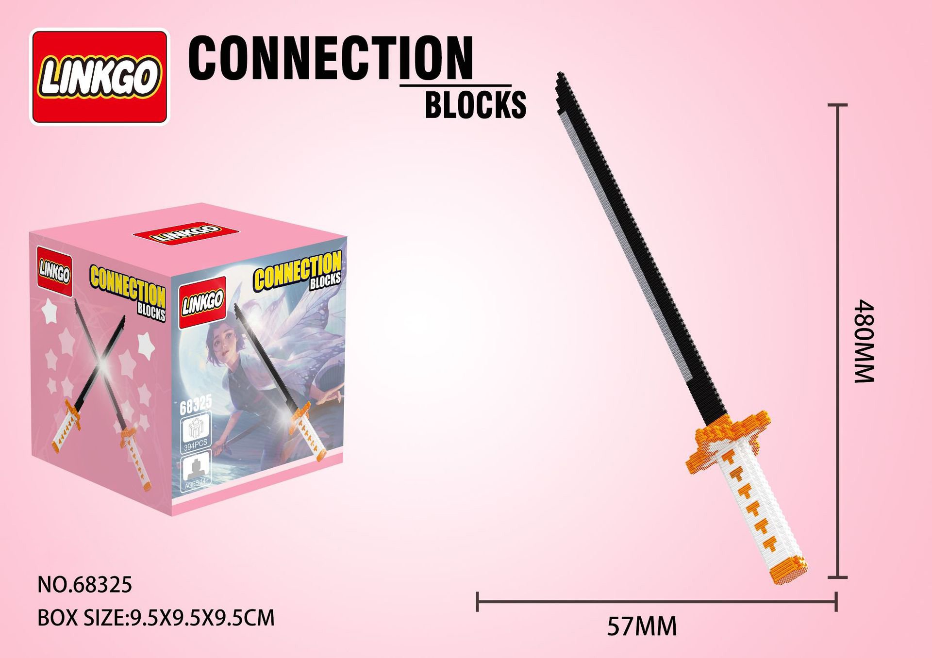 Đồ Chơi Lắp Ráp Kiểu LEGO Mô Hình Katana Của Kiếm Sư Roronoa Zoro Trong ONE PIECE Vua Hải Tặc Với 230+ PCS
