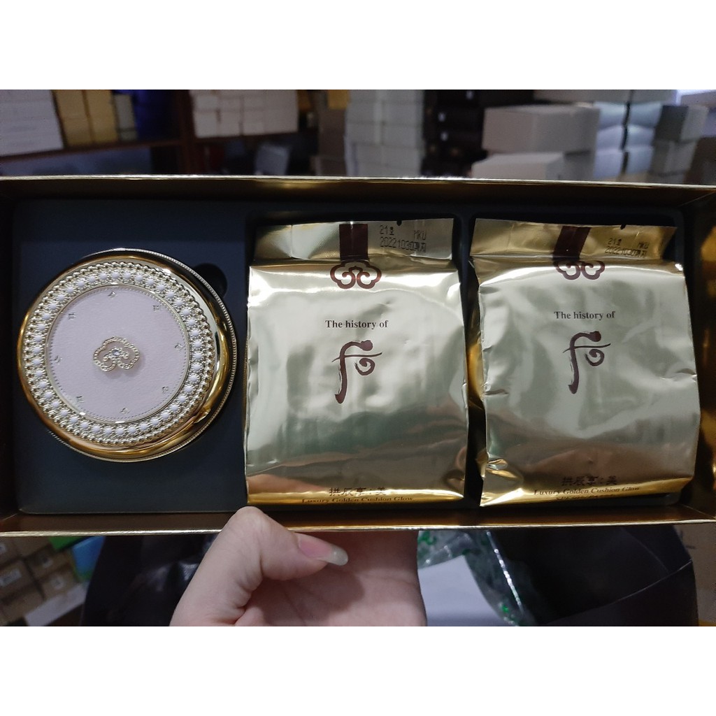 [Hcm]Set Phấn Nước Cushion Whoo Luxury Gold Bản Đặc Biệt 2019 Cam Kết Hàng Đúng Mô Tả Chất Lượng Đảm Bảo An Toàn Đến Sức Khỏe Người Sử Dụng Đa Dạng Mẫu Mã