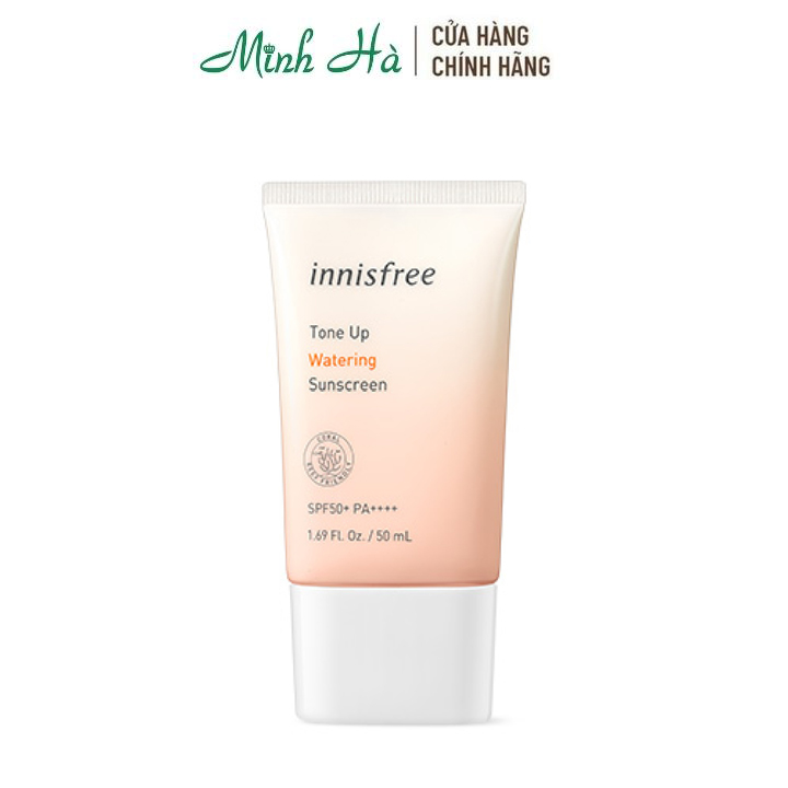 Kem Chống Nắng Innisfree Tone Up Watering Sunscreen Spf50+/Pa++++ 50Ml Giúp Nâng Tông Dưỡng Ẩm Da