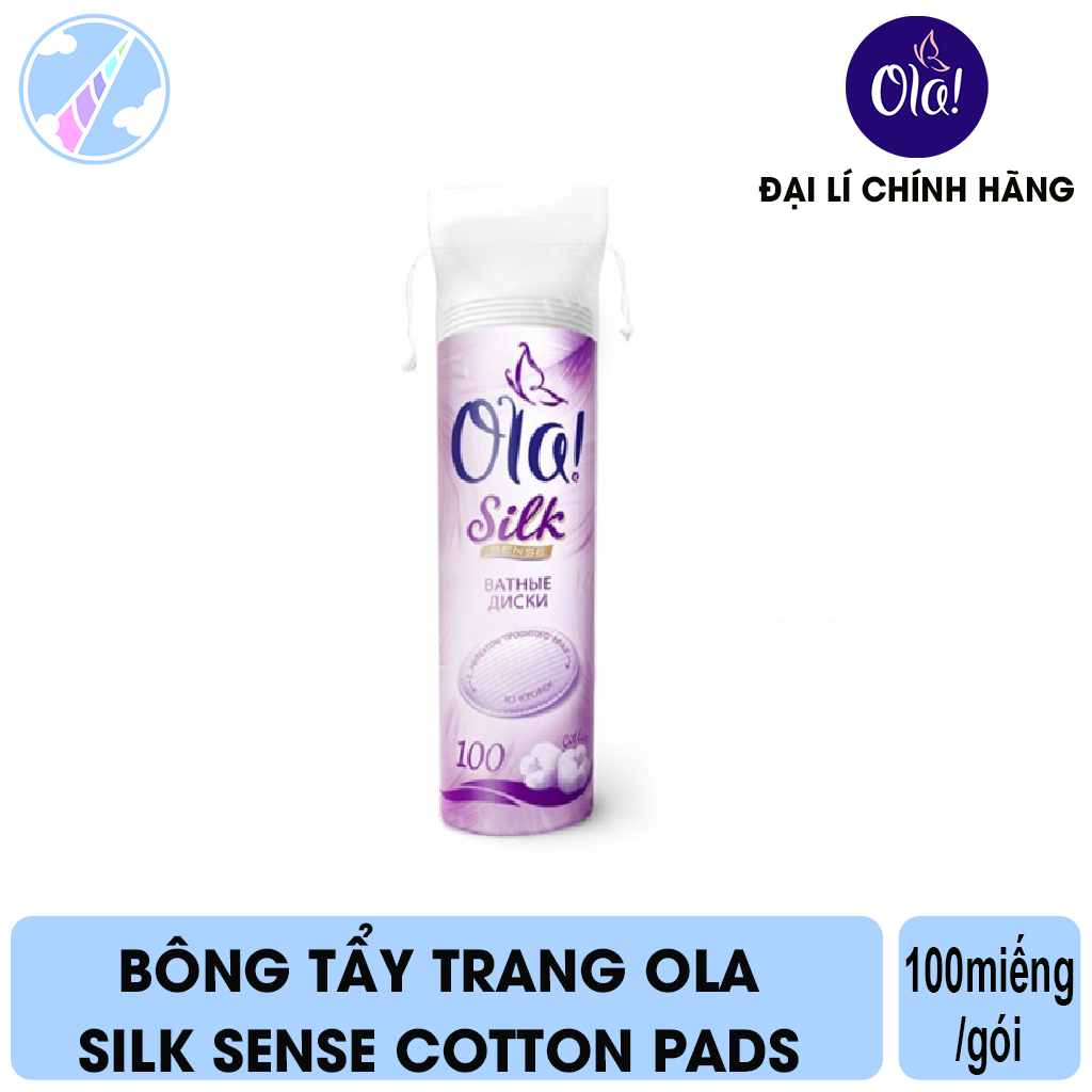 [Hcm]Bông Tẩy Trang Ola Silk Sense Cotton Pads 100 Miếng