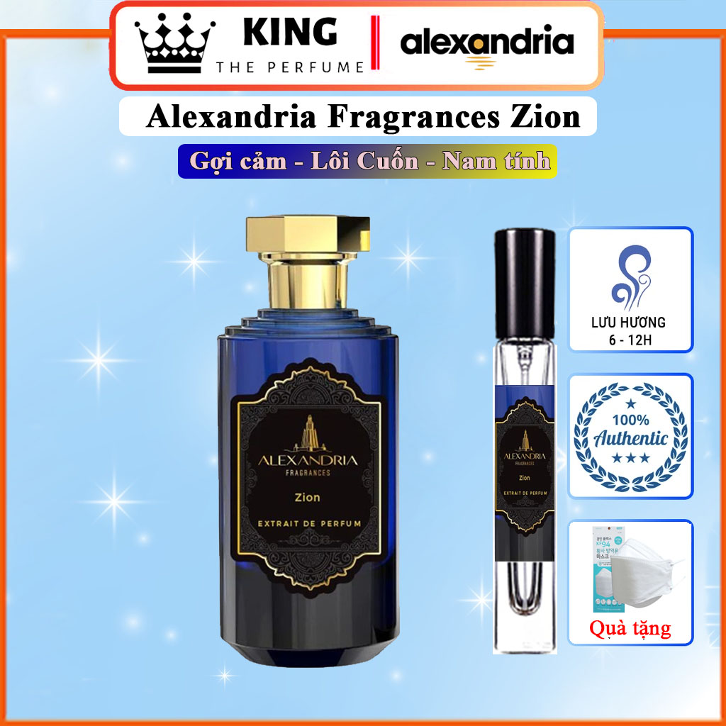 Nước Hoa Nam Alexandria Fragrances Zion - Gợi cảm Lôi Cuốn Nam tính Chiết 5-10-20ml