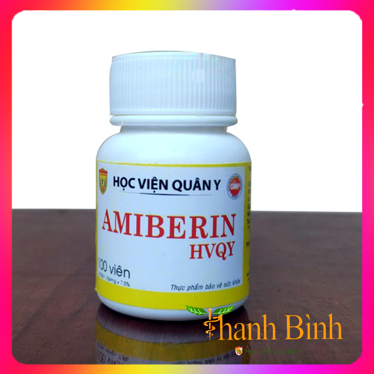 Berberin Mới [ Chính Hãng ] Amiberin Học Viện Quân Y – Hỗ Trợ Tiêu Hóa