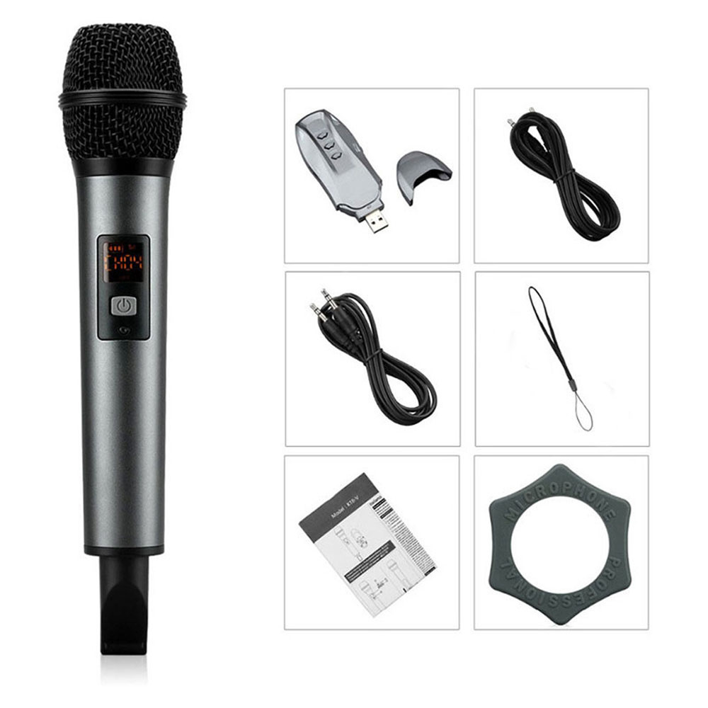 Bộ 2 Micro Karaoke Cho Ô Tô Bx7 Cao Cấp - Micro Đa Năng Cho Xe Hơi Excelvan K18V Hát Karaoke Cực H