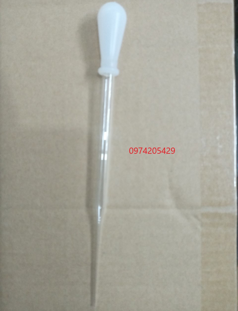 Pipet pasteur thủy tinh - Ống hút nhỏ giọt bằng thủy tinh + bóp silicon