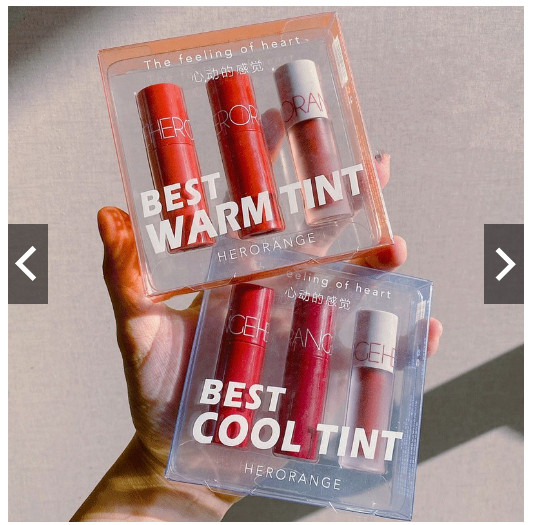 Set 3 Cây Son Kem Lì Best Warm Tint Hàng Nội Địa Trung