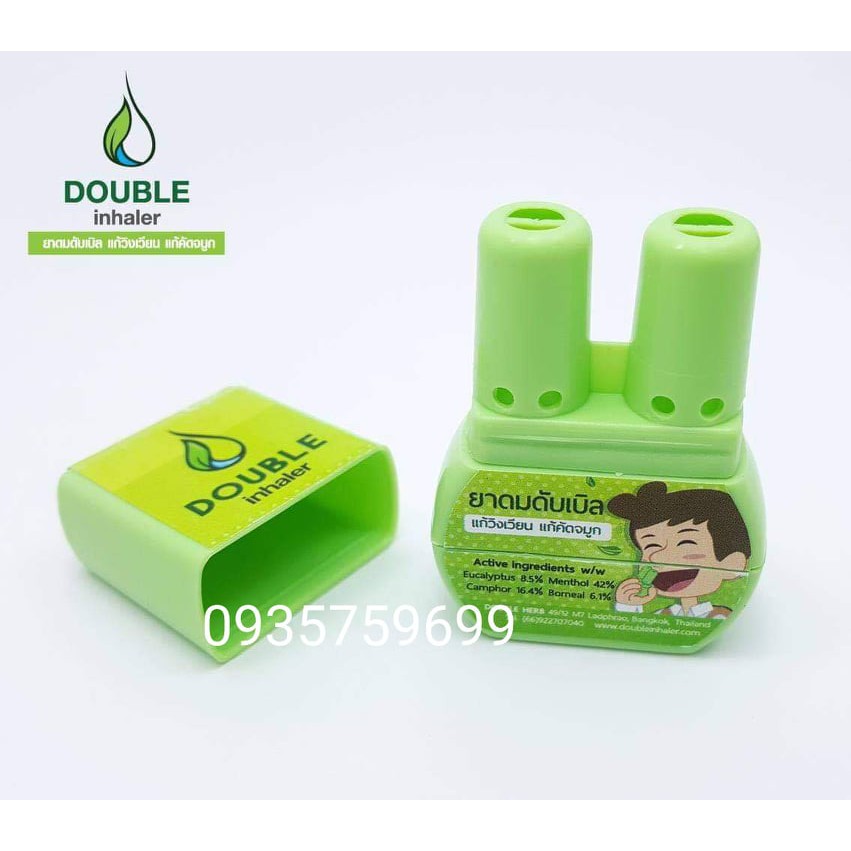 [Hcm]Ống Hít Thông Mũi 2 Đầu Thai Herb Double Inhaler Thailand