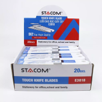 (200 lưỡi) Lưỡi Dao Rọc Giấy Công Nghiệp Đầu Nghiên 30 Độ Cỡ Lớn STACOM E3018 - SK2 - dành cho công nghiệp