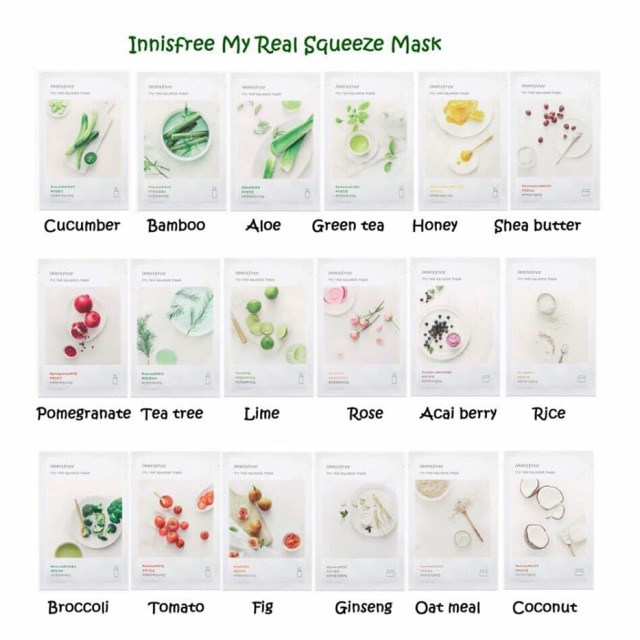 [HCM]Mặt nạ Innisfree My Real Squeeze Mask (new 2017)
