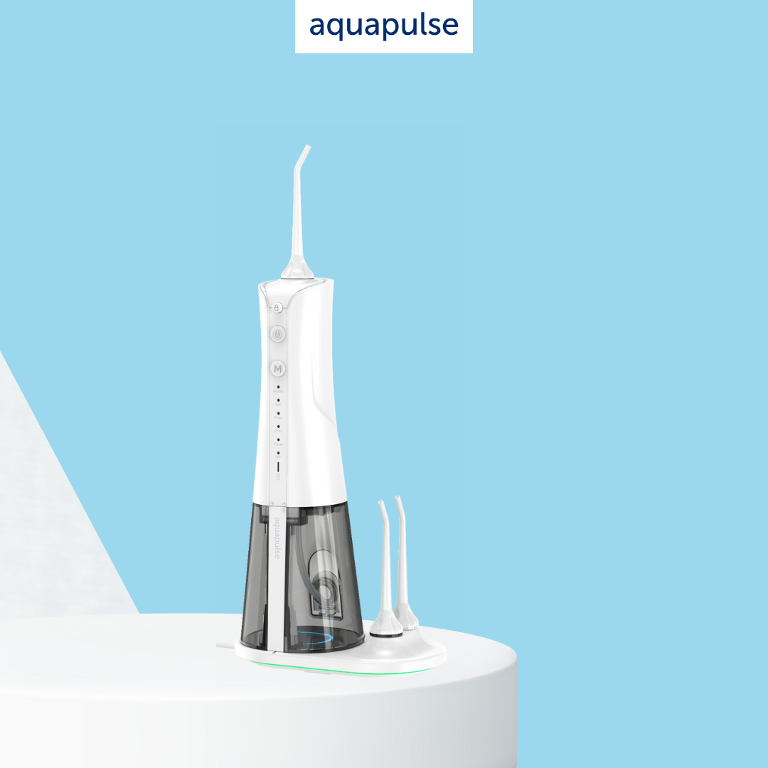 Máy tăm nước Aquapulse X6 Oral Irrigator cầm tay sạc không dây - 6 chế độ làm sạch răng miệng