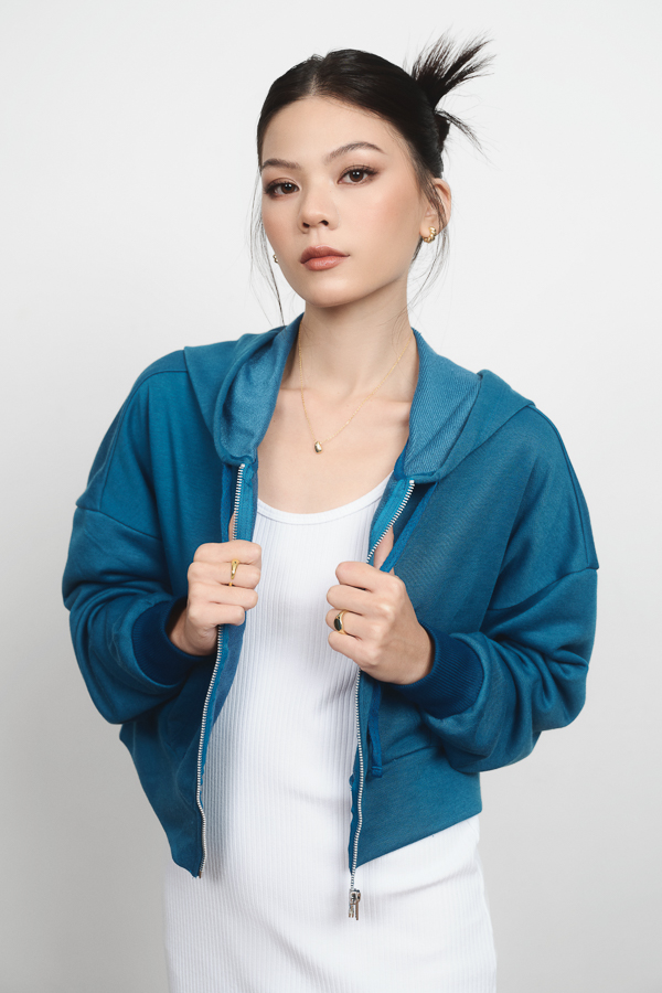 [NHẬP MÃ NOVFALAZSOCIAL02 GIẢM 40K ĐƠN 199K  ] Áo khoác Maybi ôm thun lệch tà