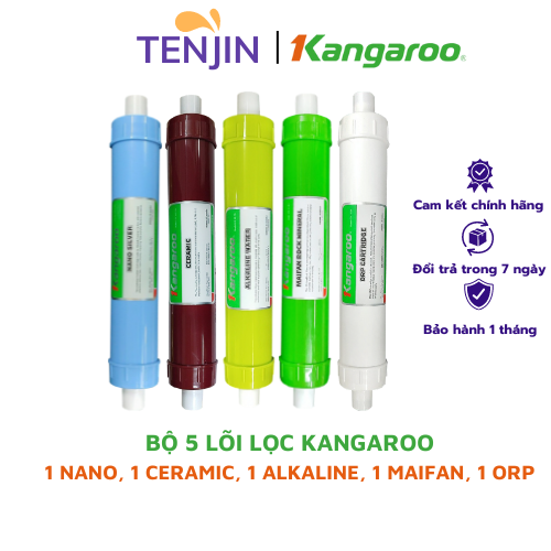 Trọn bộ 9 lõi lọc nước Kangaroo123RO56789 dùng cho máy Kangaroo KGHIMLAM KGHP66 KG110A VTU KG19A3 KG