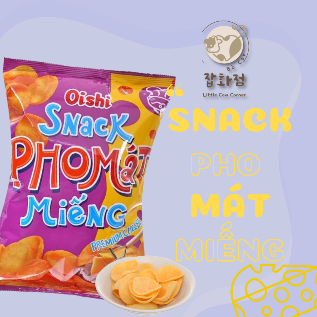 COMBO 10 Gói Bánh Snack Bim Bim Pho Mát Miếng Oishi 32g