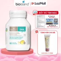 Dầu cá DHA For Kids Bioisland 60 viên tăng cường sức đề kháng và hỗ trợ phát triển trí não cho bé
