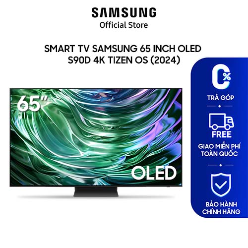 [VOUCHER THÀNH VIÊN MỚI GIẢM ĐẾN 450K] Smart Tivi Samsung 65 Inch OLED 4K Tizen OS QA65S90DAKXXV