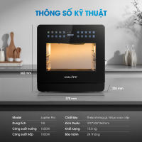 Nồi chiên hơi nước Kalite Jupiter Pro – Công nghệ hơi nước 3S siêu tốc dung tích lớn 18L thiết kế tràn viền hiện đại khoang nồi và phụ kiện bằng inox 304 cao cấp