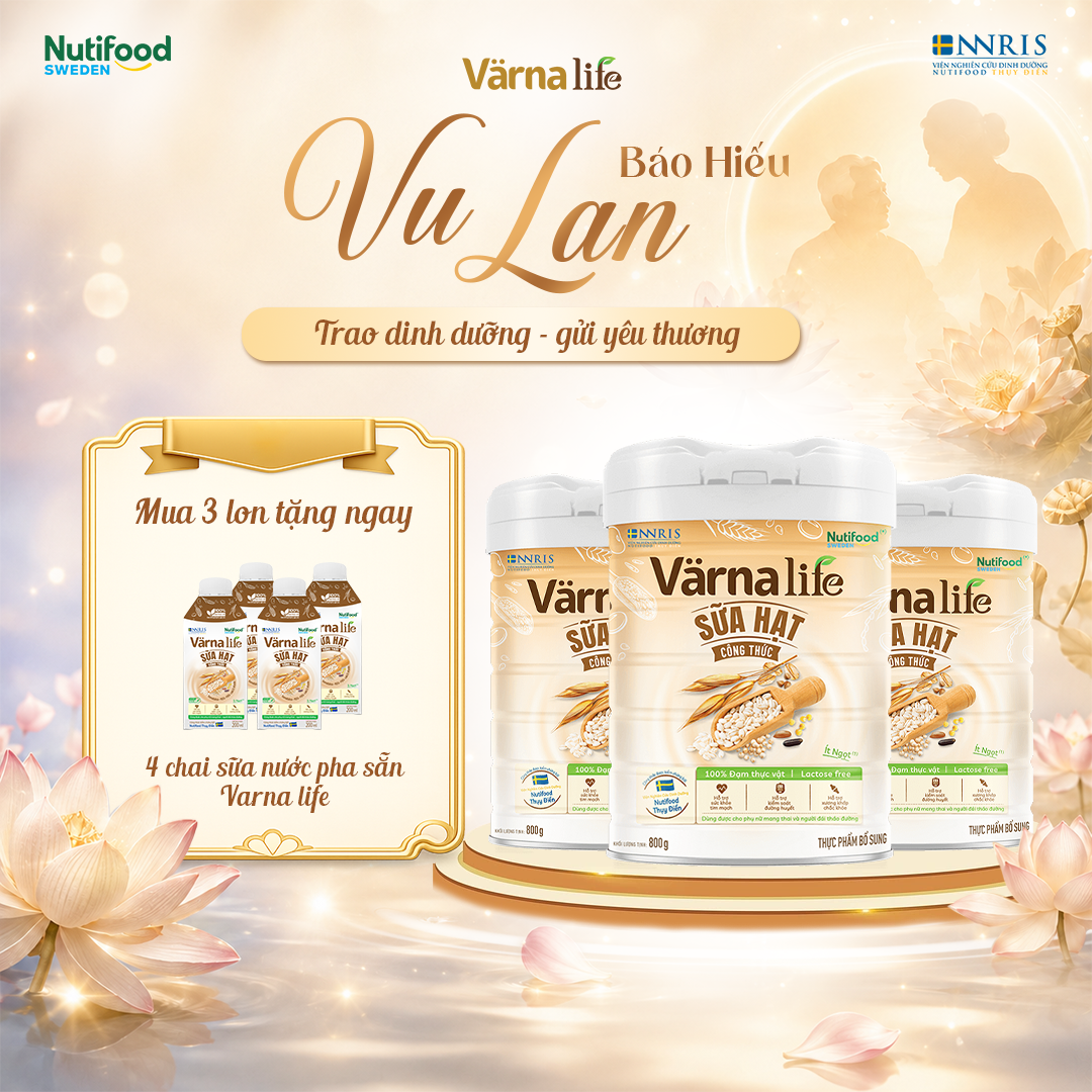 Varna Life Nutifood (800G Tặng 1 Chai SNPS) - Sữa Hạt Công Thức Từ Thụy Điển