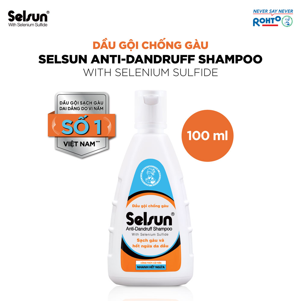 [BRAND DAY 10.5 - VOUCHER 100K] Dầu gội Selsun chống gàu sạch gàu &amp; hết ngứa da đầu Selsun Anti-Dandruff Shampoo 100ml