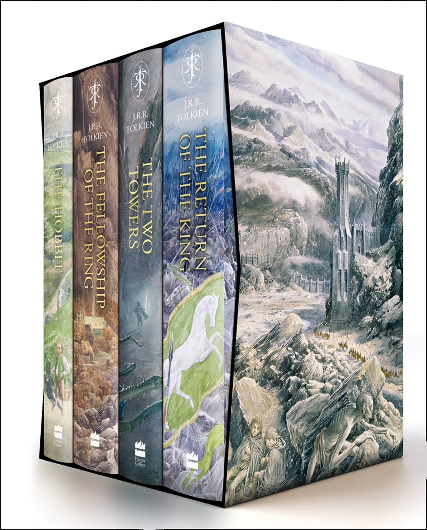 Sách The Hobbit & The Lord of the Rings Boxed Set by J. R. R. Tolkien | Hardcover – Illustrated
