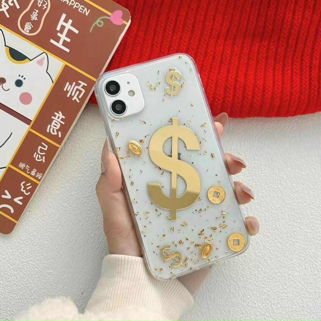 Ốp lưng iPhone  X/Xs/11 / 11 Pro Max trong suốt nhũ đồng tiện cực đẹp