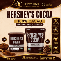 Bột Cacao/ Socola Vị Tự Nhiên Thơm Ngon Đậm Đà Hersheys Cocoa 100% Cacao 226g (100% From USA)
