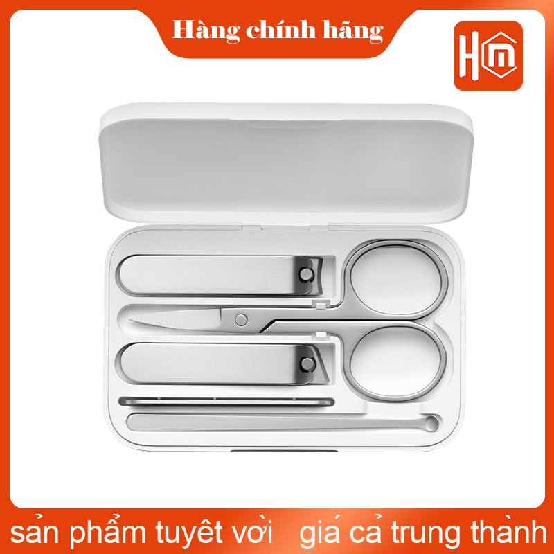 Bộ bấm móng Tay 5 món Xiaomi Mijia – kìm cắt móng tay kềm cắt móng chân làm bằng inox không dỉ
