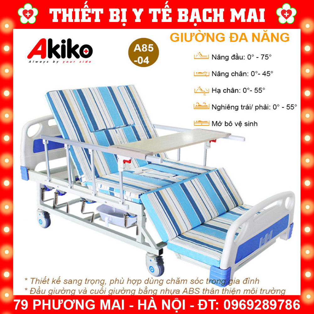 Giường Bệnh 4 Tay Quay Akiko A85 - 04 Đa Năng