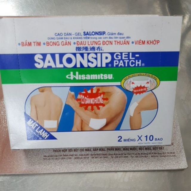 Miếng Dán Lạnh Salonship ( Túi 2 Miếng)