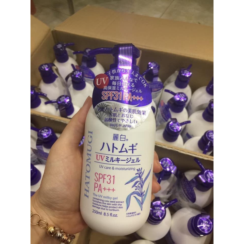 [Chuẩn Nhật] Kem dưỡng da body Hatomugi - sữa dưỡng thể trắng da chống nắng Hatomugi spf31 pa+++ thành phần cao cấp lành tính an toàn cho người sử dụng cam kết sản phẩm như mô tả