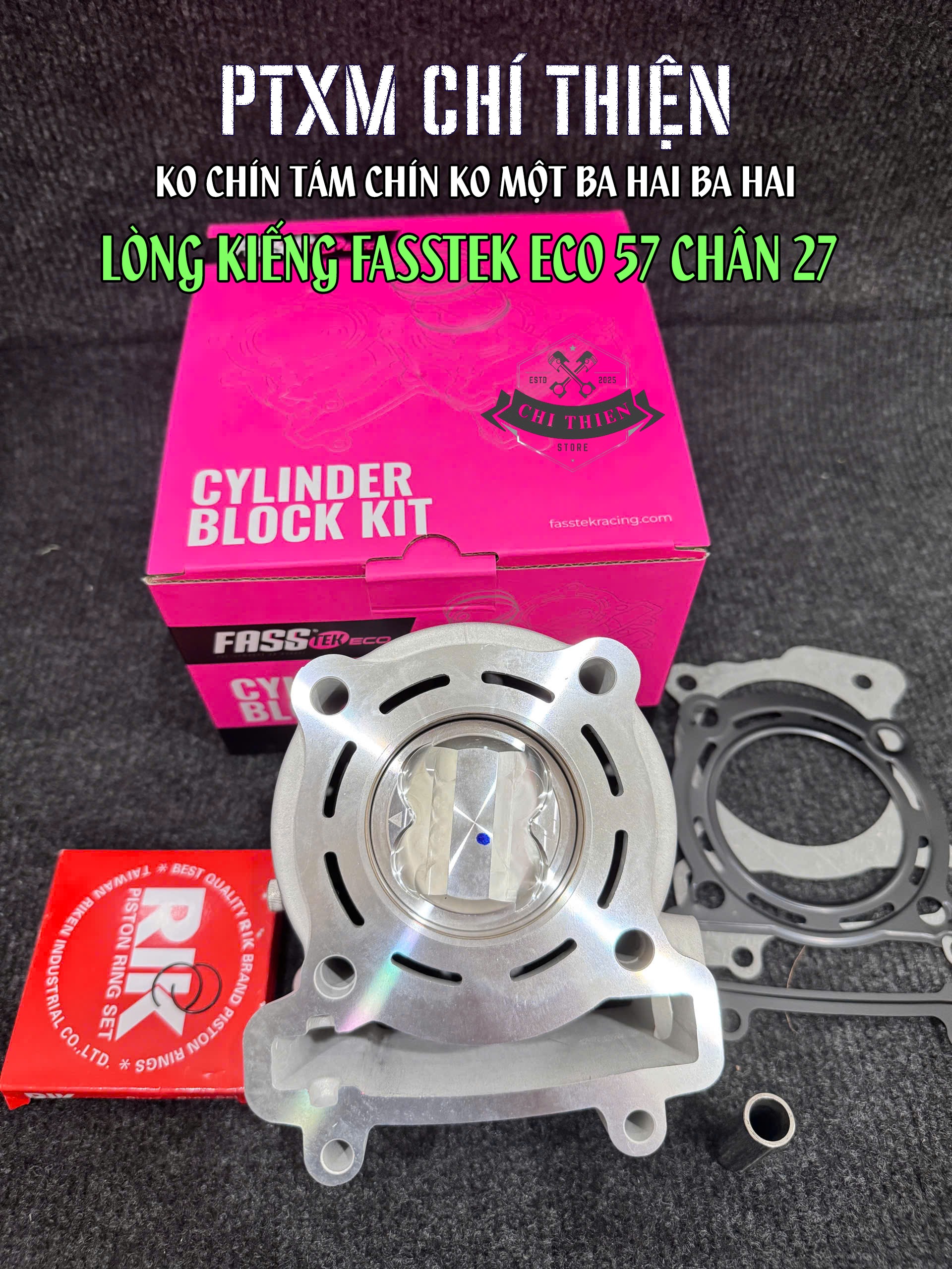 LÒNG KIẾNG FASSTEK ECO SIZE 57/62/65/68/72MM dành cho xe Ex135/150