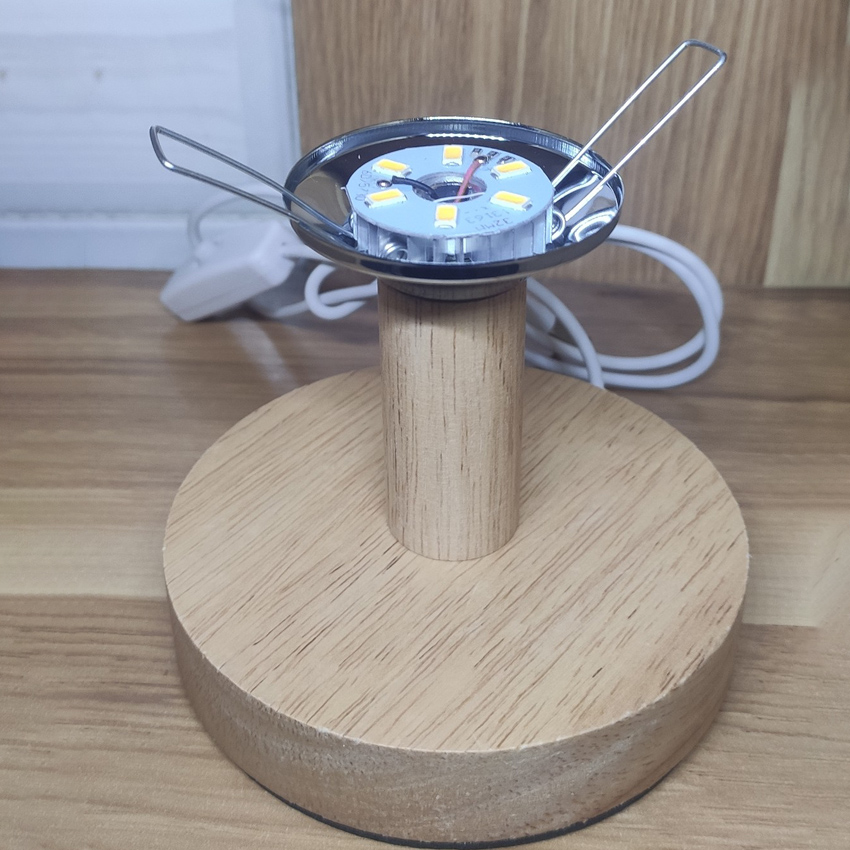 Đèn ngủ để bàn đèn led điều chỉnh độ sáng T10 - TMC Store - Đế gỗ decor phòng sang trọng